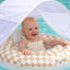 Ali+Oli Baby Swim Seat with Sun Canopy - Tan Checkers on Luna Baby Store Miami