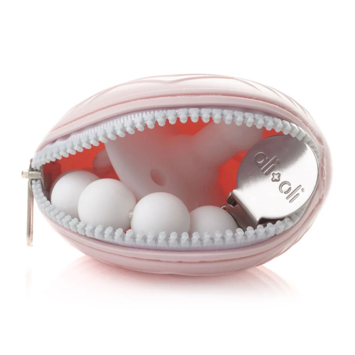 Ali + Oli Pacifier Holder Case - Pink on Luna Baby Store Miami