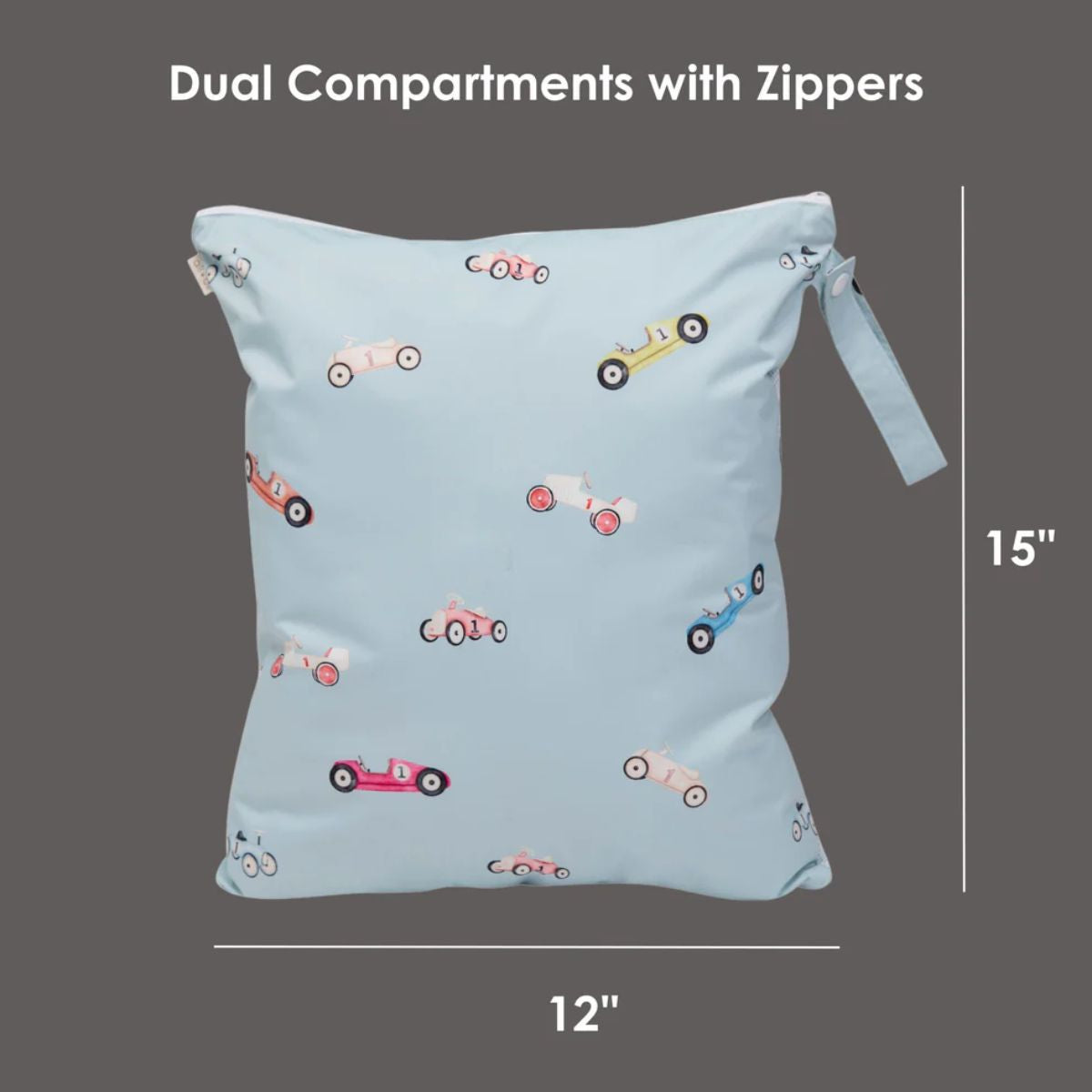 Ali+Oli Water Resistant Dual-Compartment Wet-Dry Bag - Farm on Luna Baby Store Miami