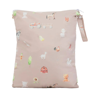 Ali+Oli Water Resistant Dual-Compartment Wet-Dry Bag - Farm