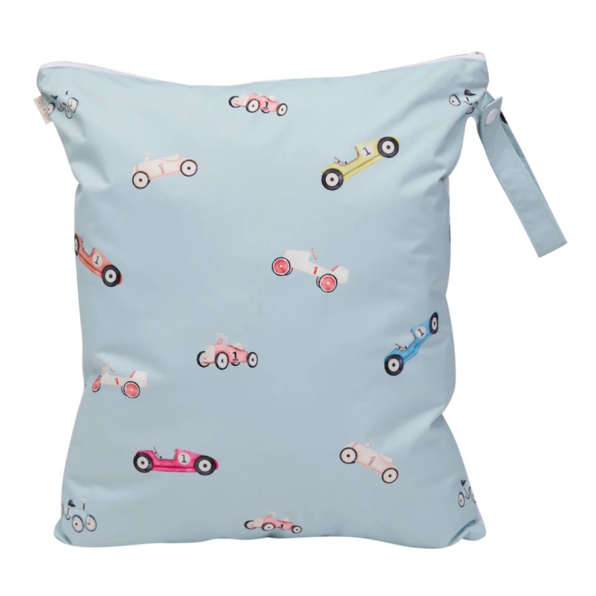 Ali+Oli Water Resistant Dual-Compartment Wet-Dry Bag - Retro Cars