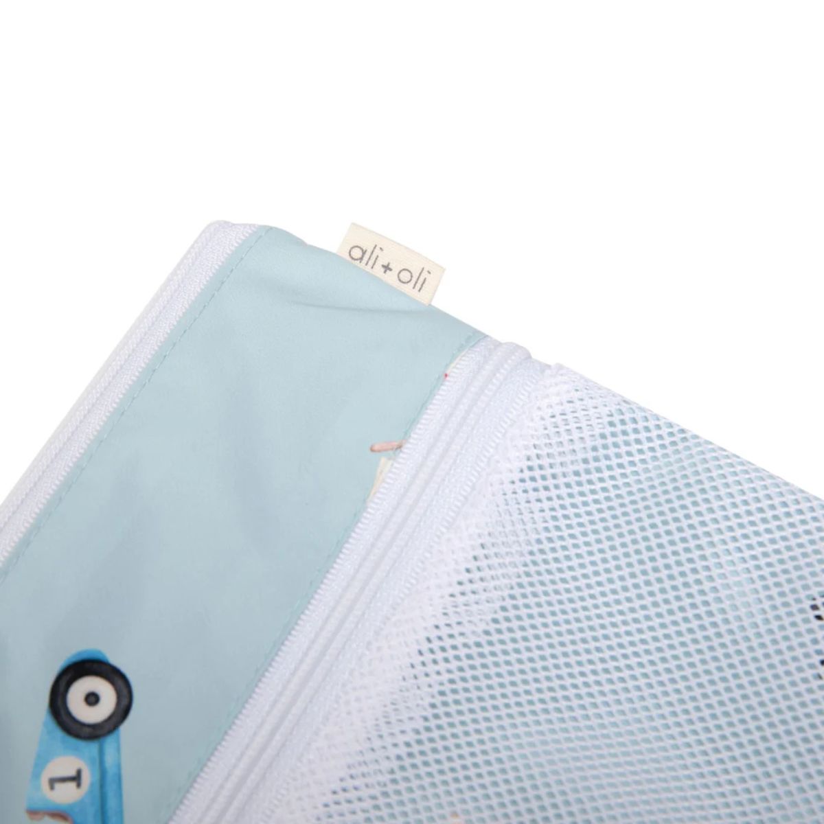 Ali+Oli Water Resistant Dual-Compartment Wet-Dry Bag - Retro Cars on Luna Baby Store Miami