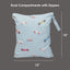 Ali+Oli Water Resistant Dual-Compartment Wet-Dry Bag - Retro Cars on Luna Baby Store Miami