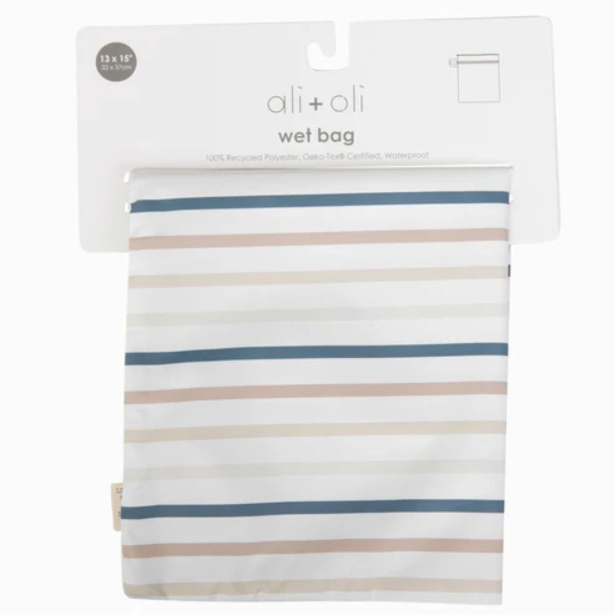 Ali+Oli Water Resistant Dual-Compartment Wet-Dry Bag - Stripes
