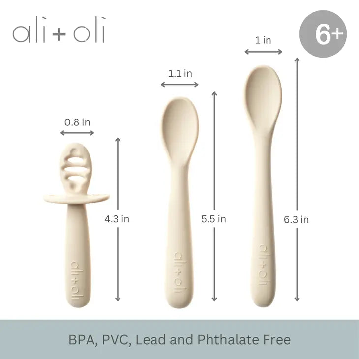 Ali+Oli (3-Pc) Multi Stage Spoon Set For Baby - Coco 6m+