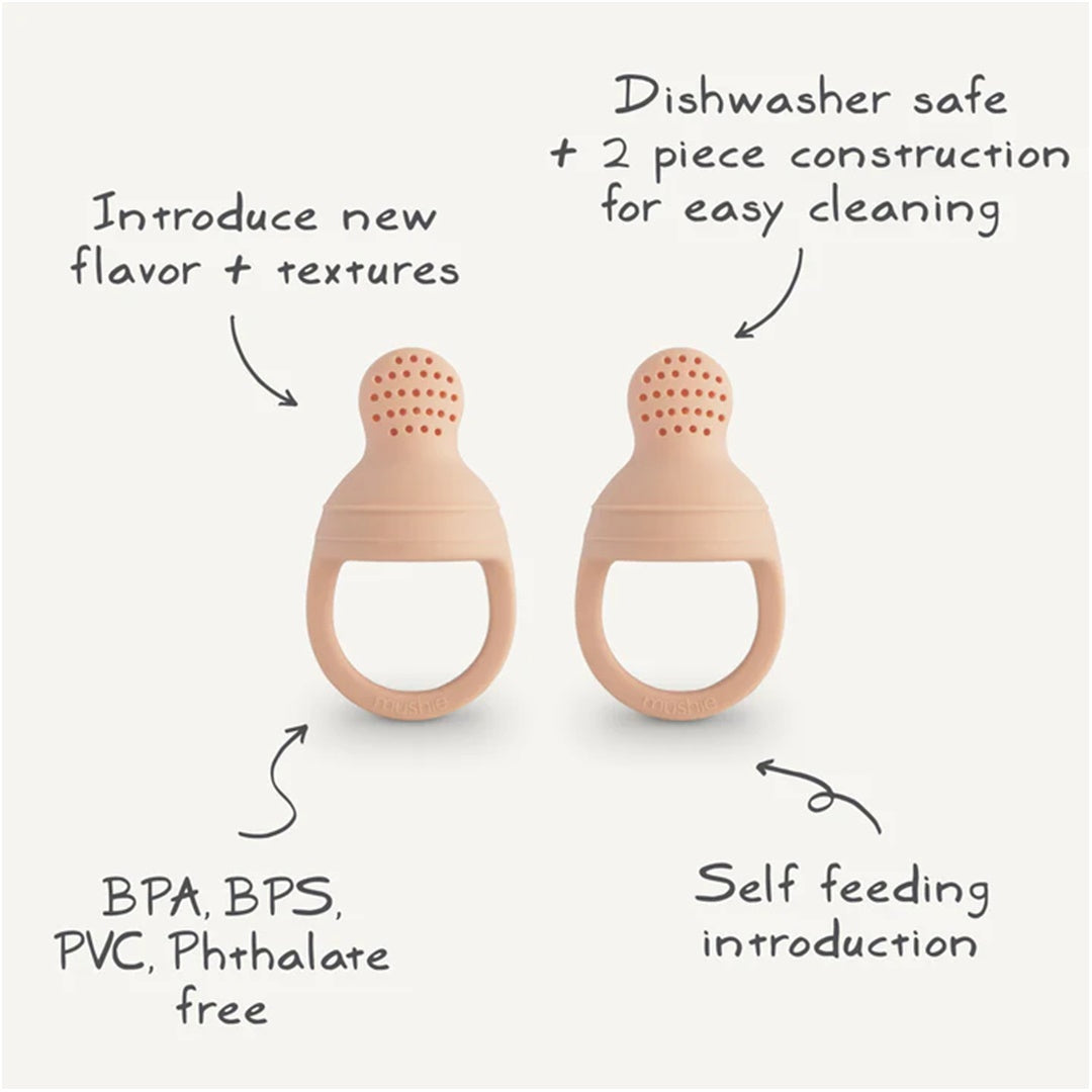 Mushie Silicone Fresh Food Feeder 2-Pack Tradewinds