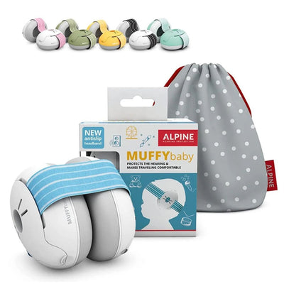 Alpine Muffy Baby Ear Protection for Babies and Toddlers up to 36 Months - Blue