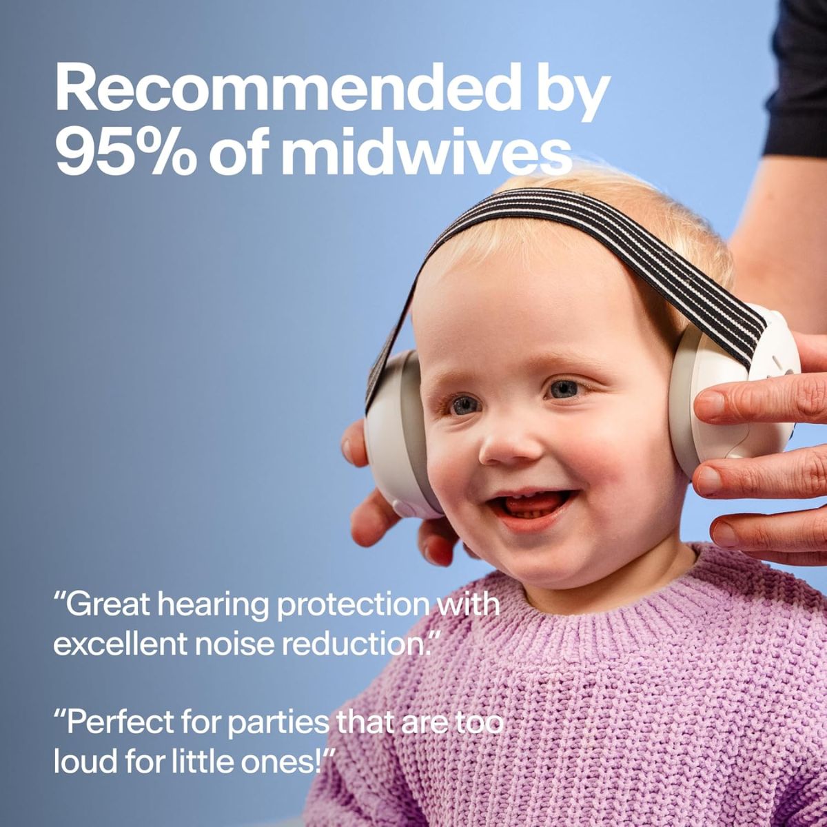 Fone Com Proteção Auditiva Infantil Alpine Muffy Baby Azul - 23 dB SNR Noise Reduction