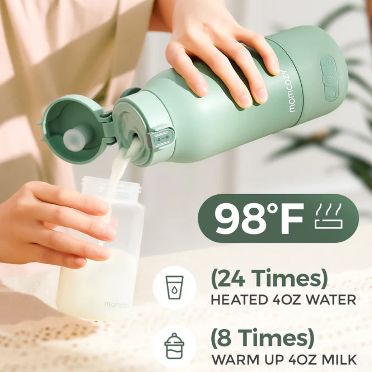 Momcozy - Superfast Portable Breast Milk & Water Warmer for Travel
