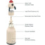 Asobu Bestie Insulated Kids Bottle 16 oz - Rocketship on Luna Baby Store Miami