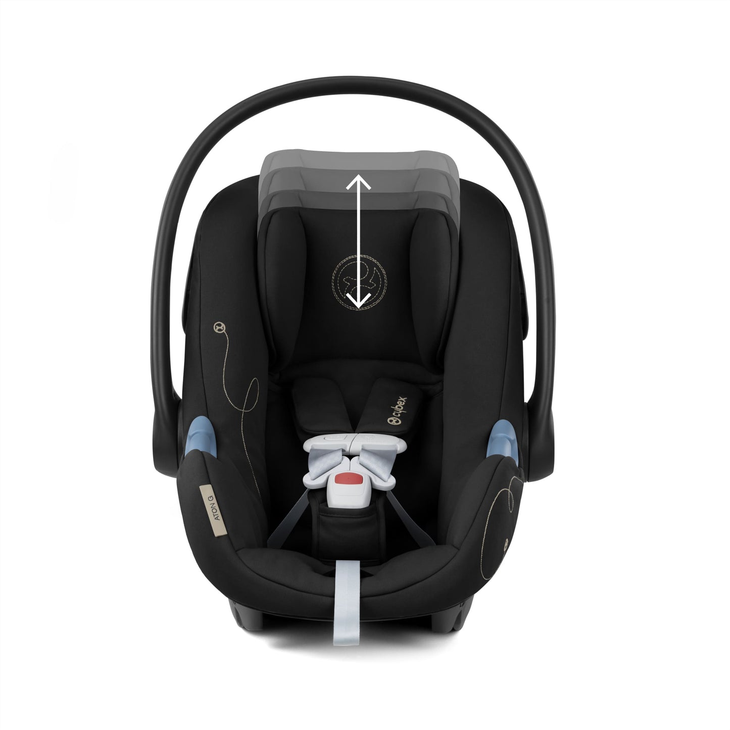 Cybex Aton G Infant Car Seat w/ SensorSafe - Moon Black - Luna Baby Store Miami