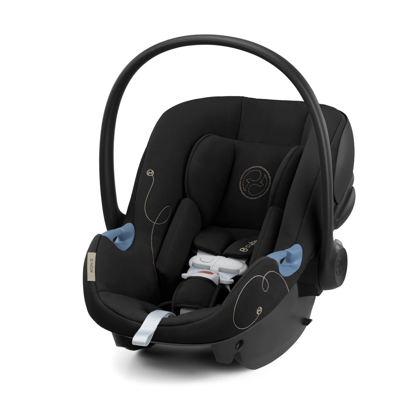 Cybex Aton G Infant Car Seat w/ SensorSafe - Moon Black - Luna Baby Store Miami