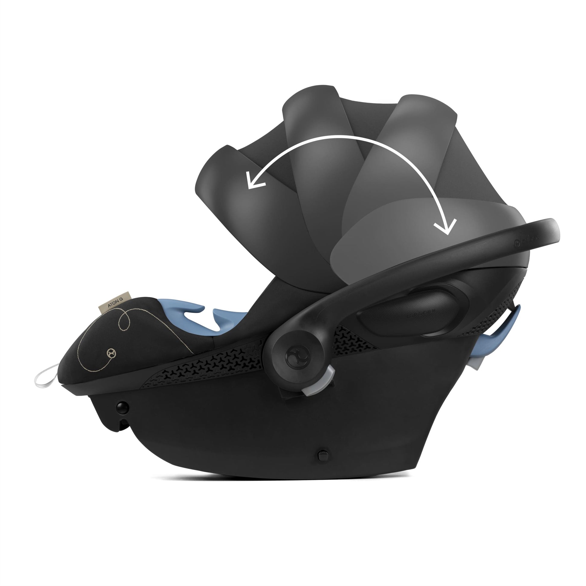 Cybex Aton G Infant Car Seat w/ SensorSafe - Moon Black - Luna Baby Store Miami