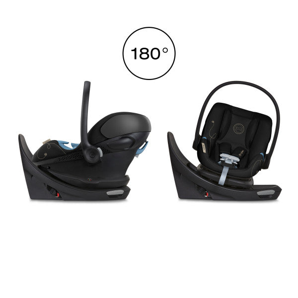 Cybex Aton G Swivel Infant Car Seat w/ SensorSafe - Moon Black