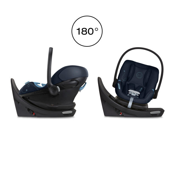 Cybex Aton G Swivel Infant Car Seat w/ SensorSafe - Ocean Blue - Luna Baby Store Miami