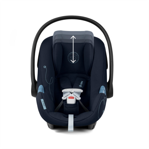 Cybex Aton G Swivel Infant Car Seat w/ SensorSafe - Ocean Blue - Luna Baby Store Miami