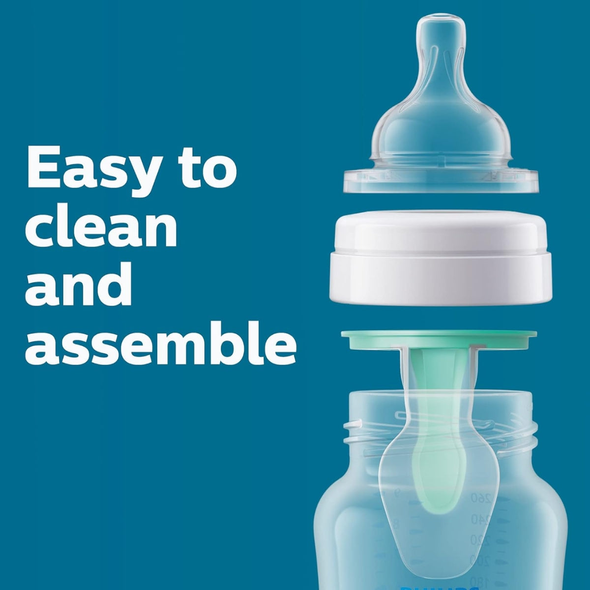 Avent Anti-Colic Baby Bottle Flow 1 Nipple 2Pk
