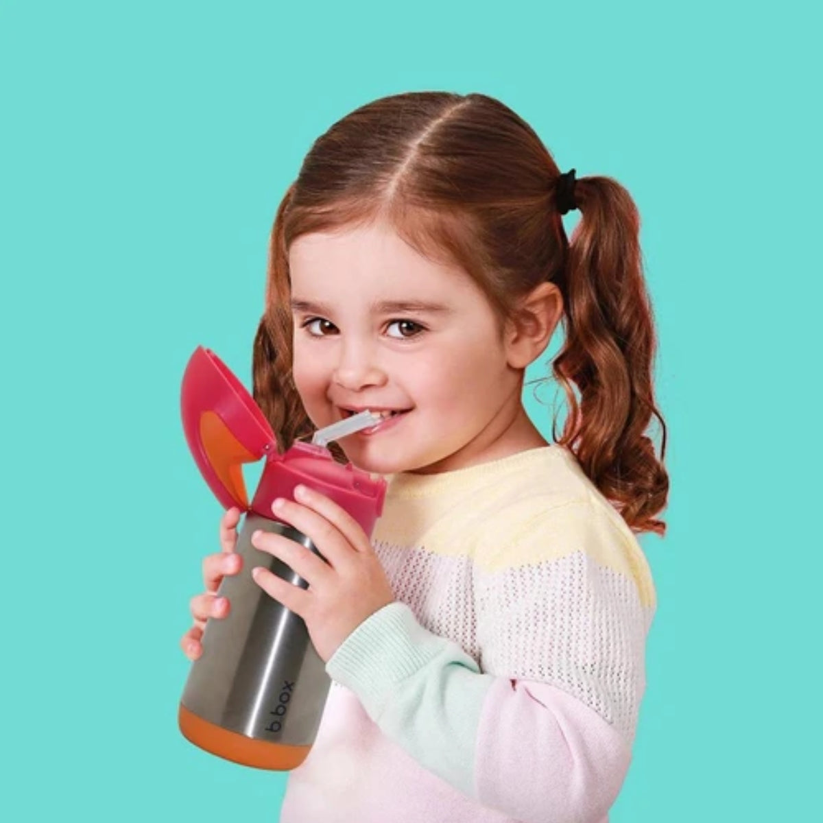 B.Box Insulated Drink Bottle 12 oz - Strawberry Shake