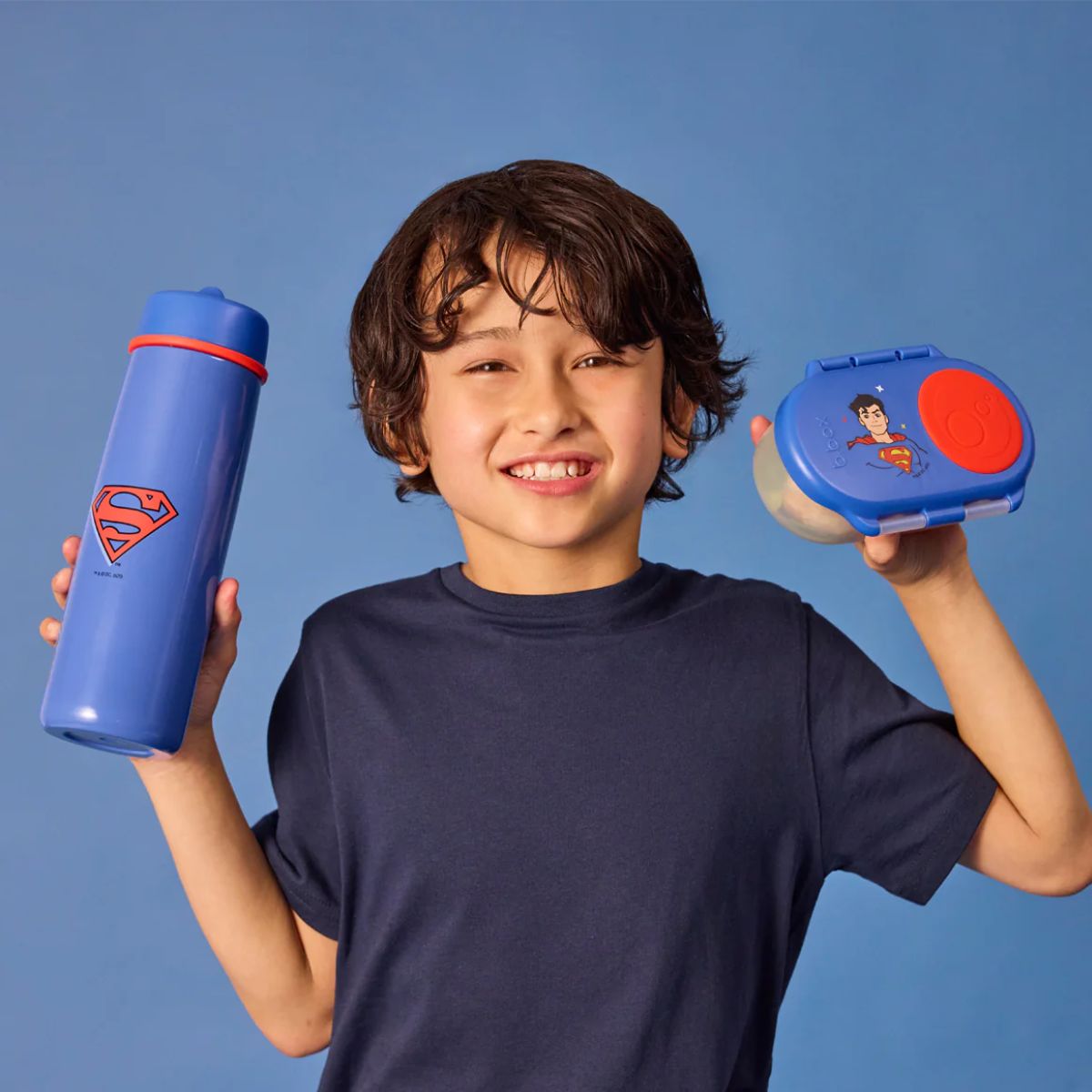 B.Box Insulated Water Bottle With Straw 23 oz - Superman