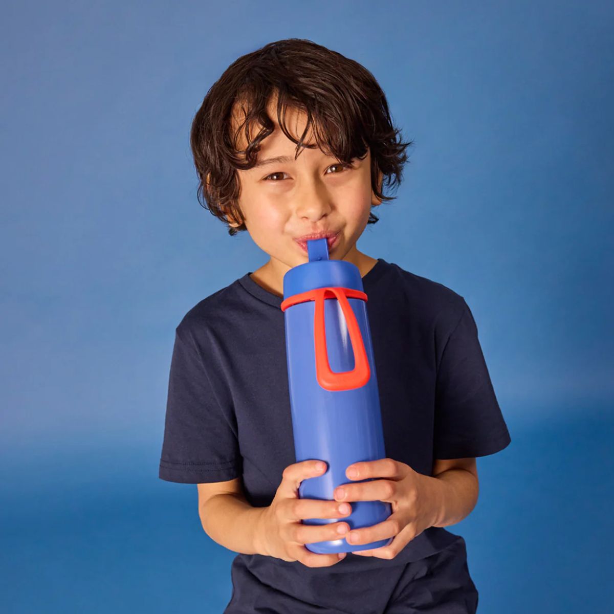 B.Box Insulated Water Bottle With Straw 23 oz - Superman