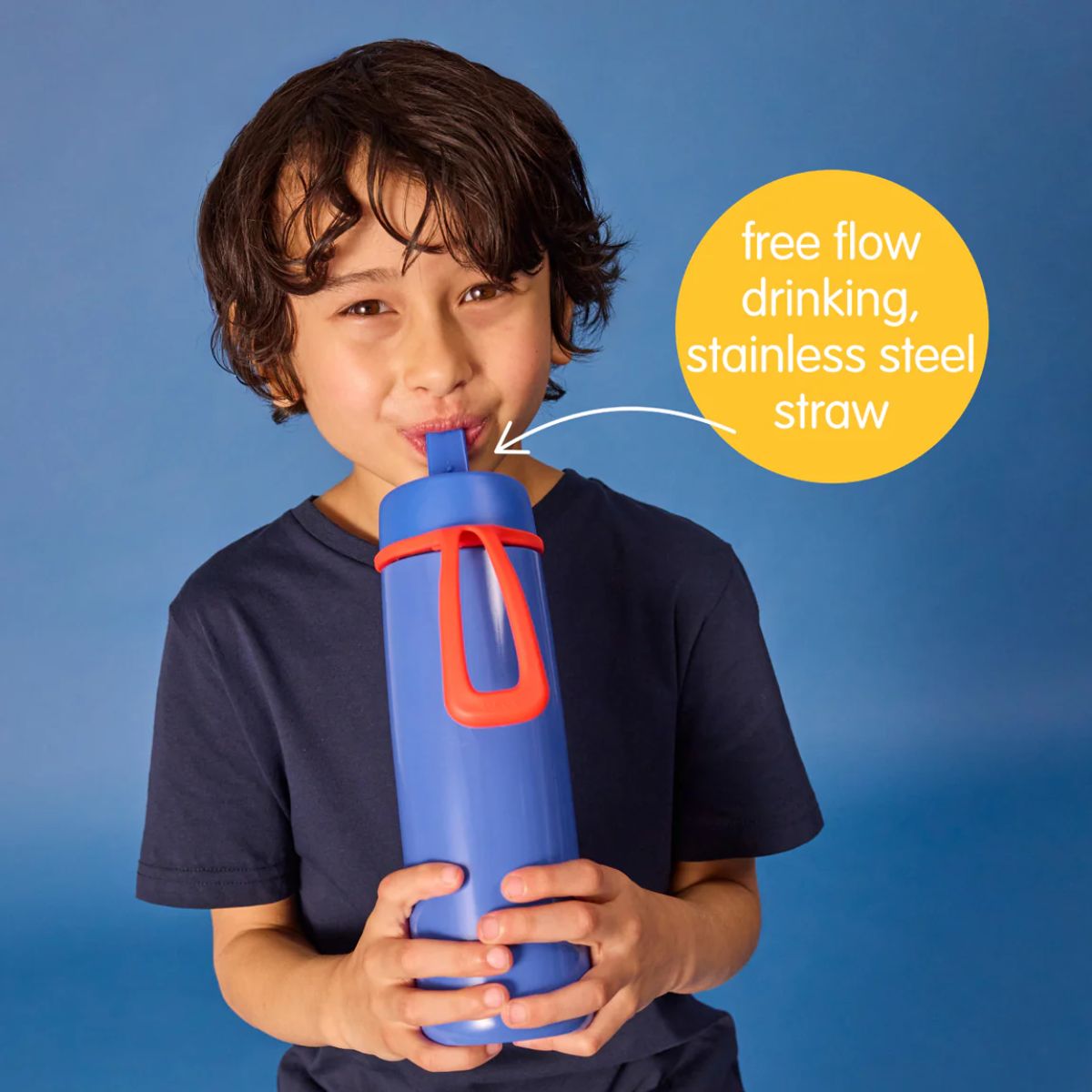 B.Box Insulated Water Bottle With Straw 23 oz - Superman