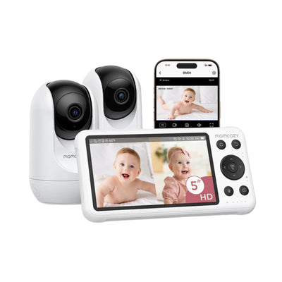 Momcozy 5-Inch Dual-mode Smart Baby Monitor with 2 Camera - BM04