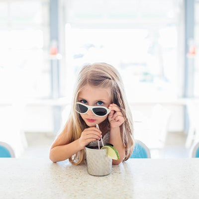 Babiators Sunglasses White With Orange Lenses 0-2 years