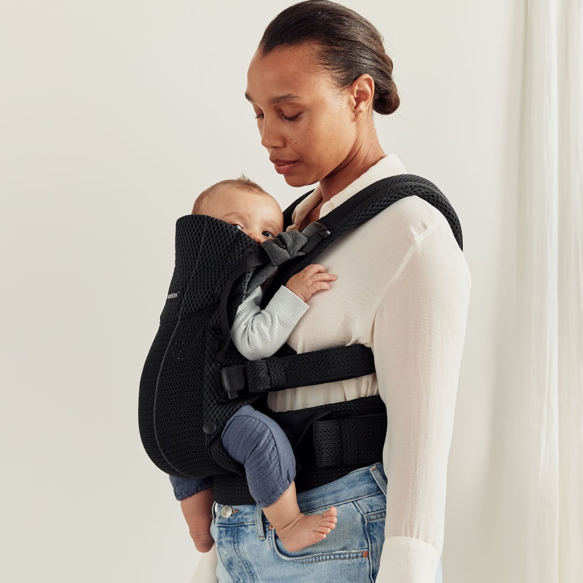 BabyBjörn Baby Carrier Harmony 3D Mesh Black - Four Carrying Positions