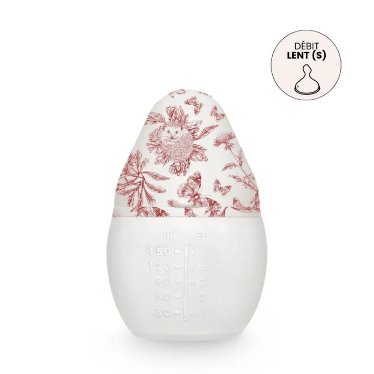 Baby Bottle + Lovey Gift Set | Tartine et Chocolat "Toile de Jouy" Terracotta