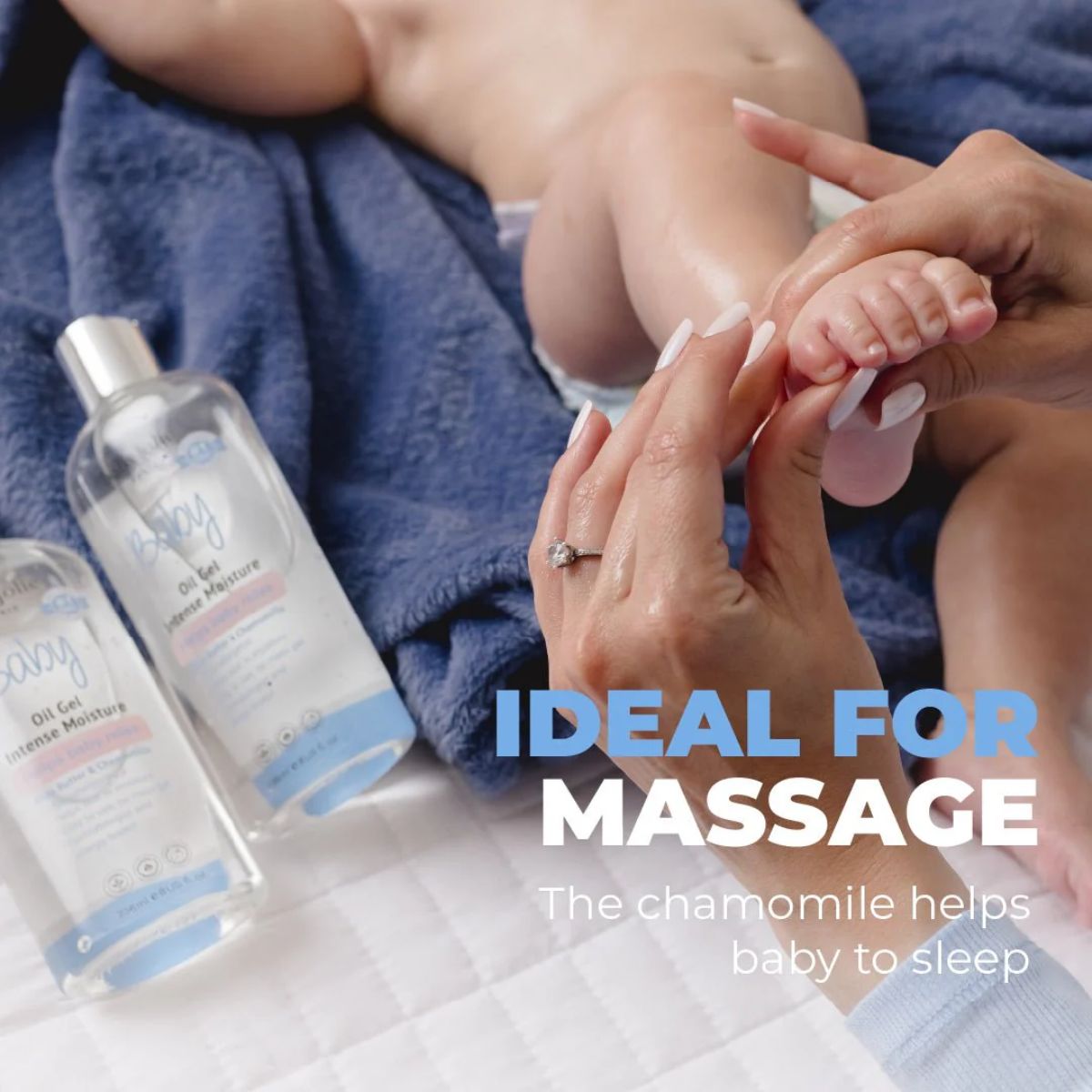 Baby Jolie Baby Oil Gel Intensive Moisture 8Oz - Ideal for Baby Massage