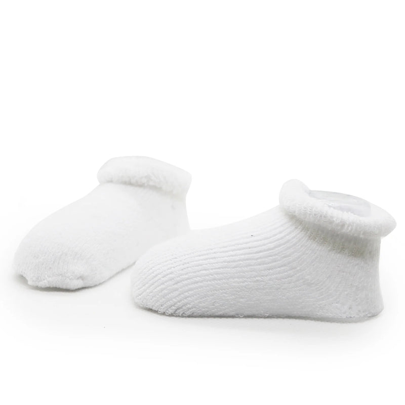 Baby Terry Socks 6 Pack - White