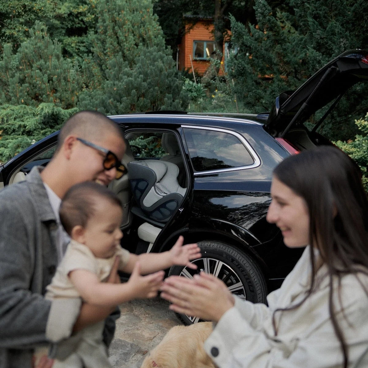 Babyark Classic Convertible Car Seat - Charcoal Grey / Glacier Ice