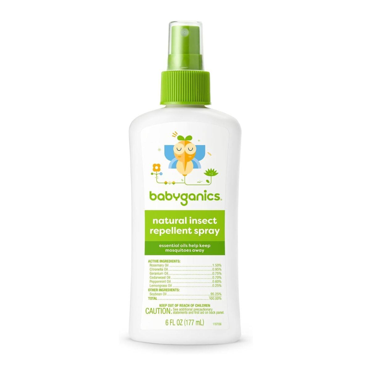 Babyganics Natural Insect Repellent Spray 6 Oz on Luna Baby Store Miami