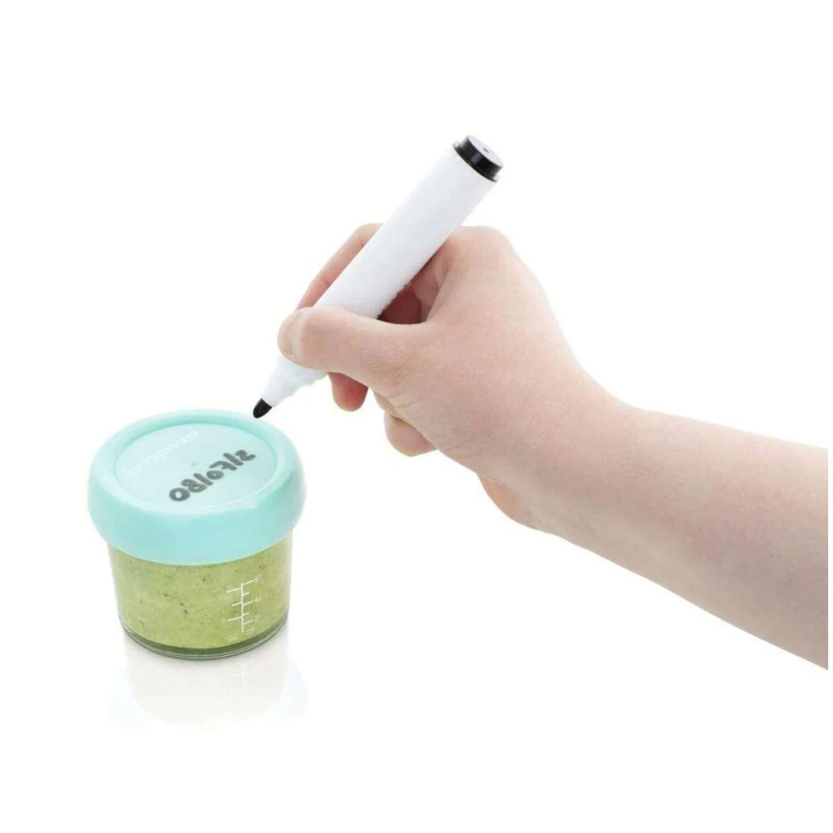 Babymoov Glass Jar Baby Food Storage Container Sets - Airtight Silicone-Sealed Lids