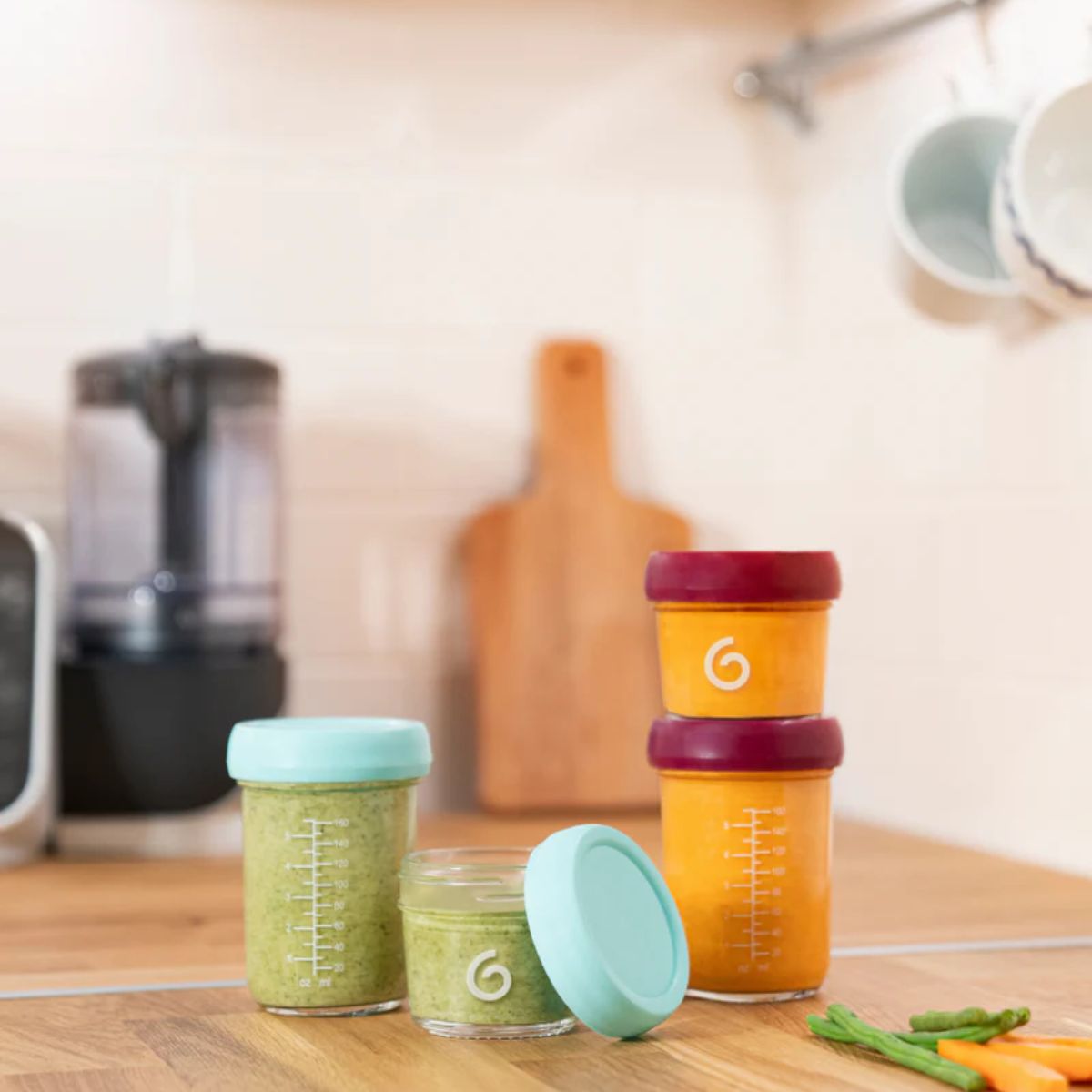 Babymoov Glass Jar Baby Food Storage Container Sets