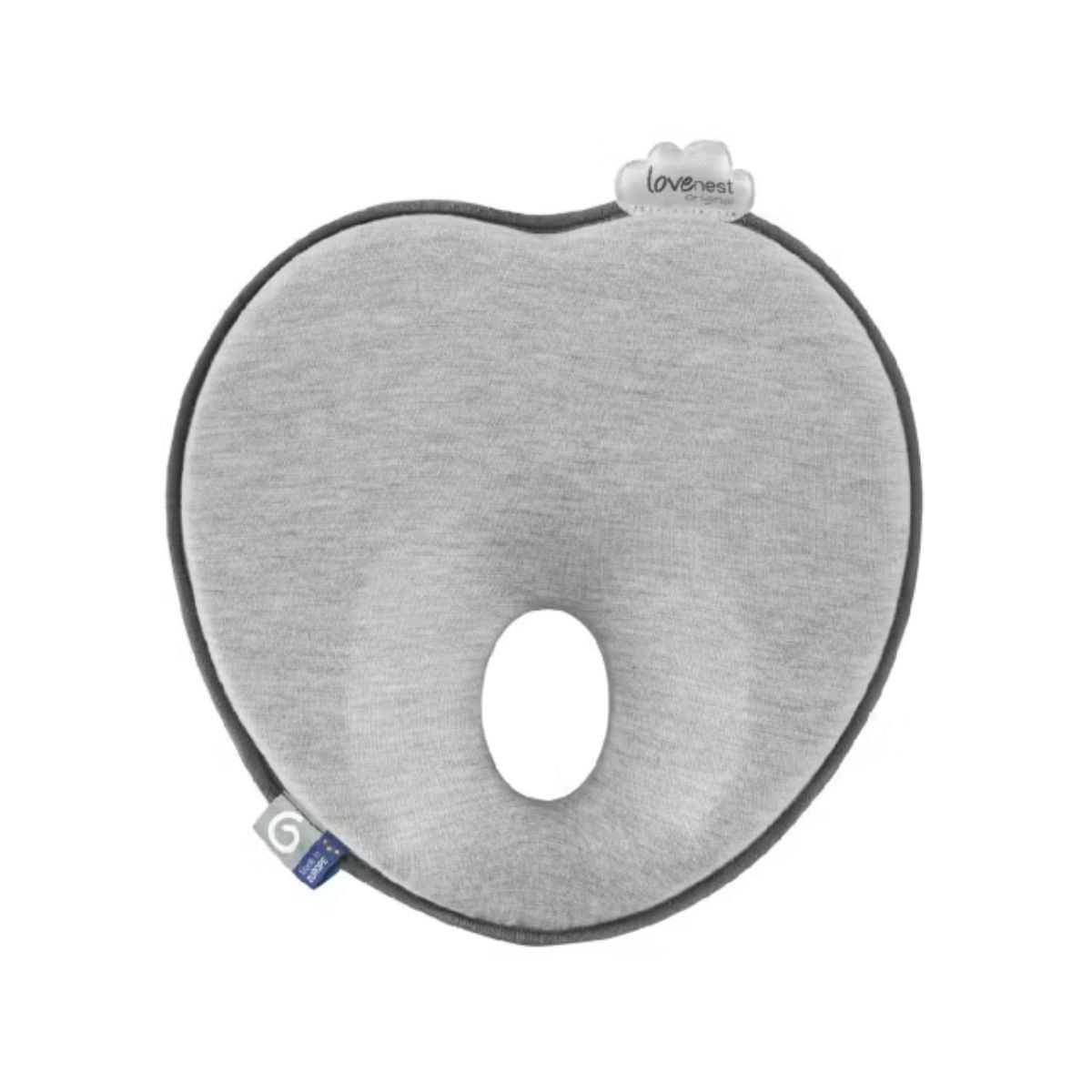 Babymoov Lovenest Original Anatomical Head Cushion - Smokey - Helps Prevent Flat Head Syndrome
