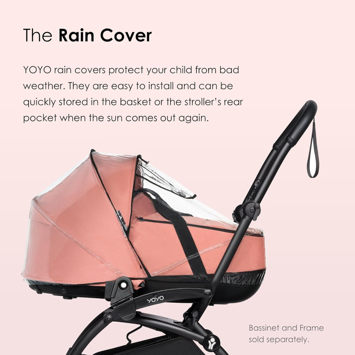 Babyzen YOYO Bassinet Rain Cover - Reliable Weather Protection