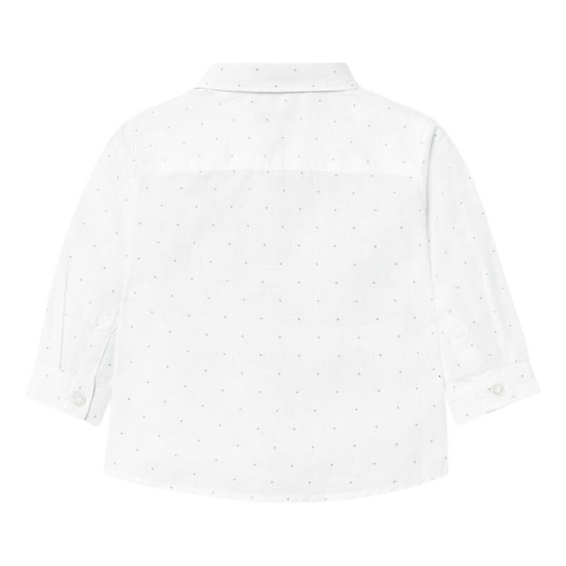 Mayoral Basic Linen L/s Shirt Microprint