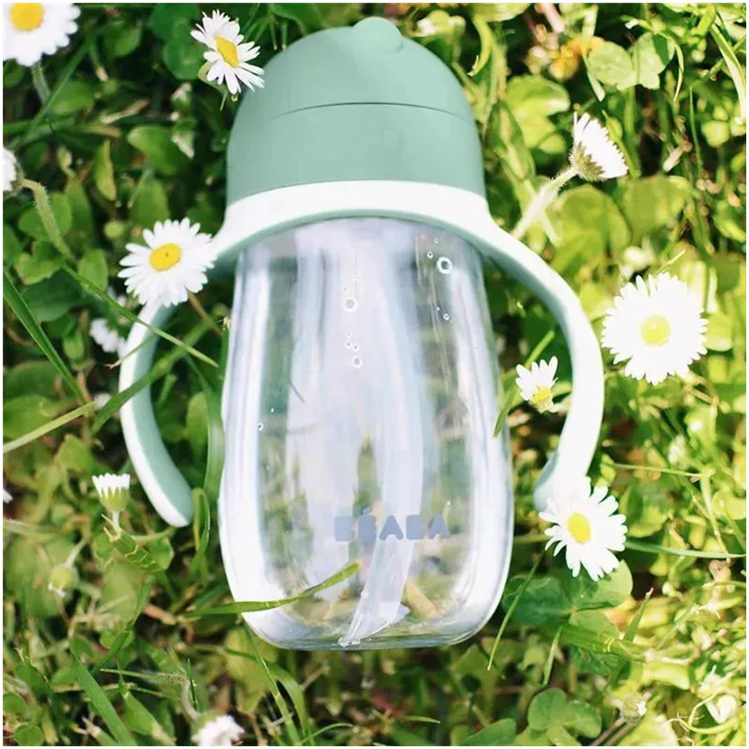 Beaba - Straw Sippy Cup - Sage