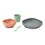 Beaba Beaba Silicone Suction Meal Set - Set of 4 - Mineral