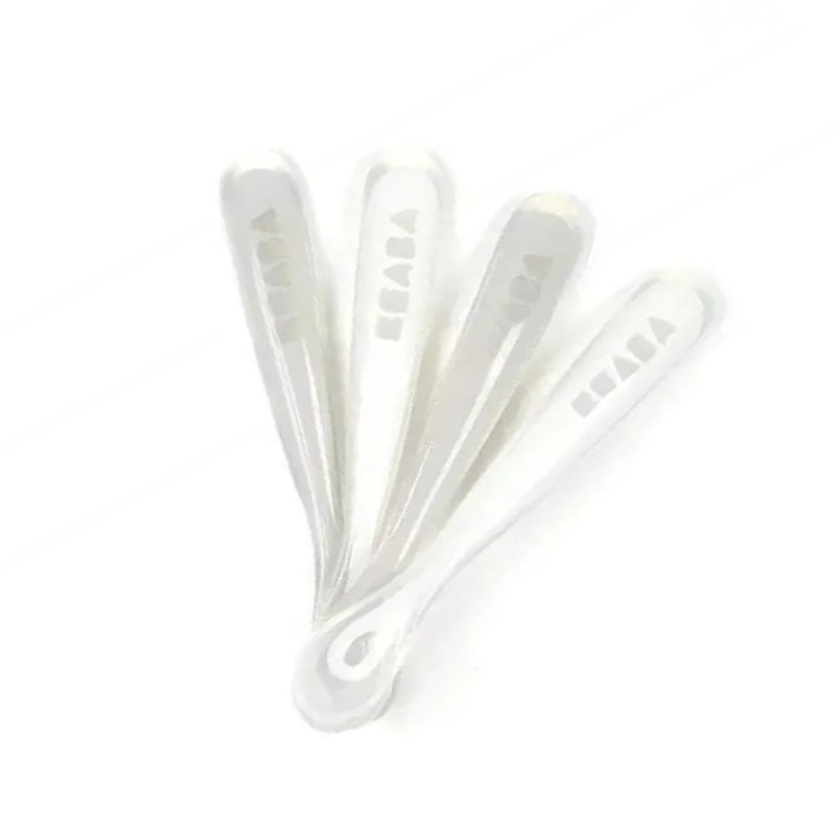 Beaba Baby First Foods Silicone Spoons - Set of 4 in Cloud