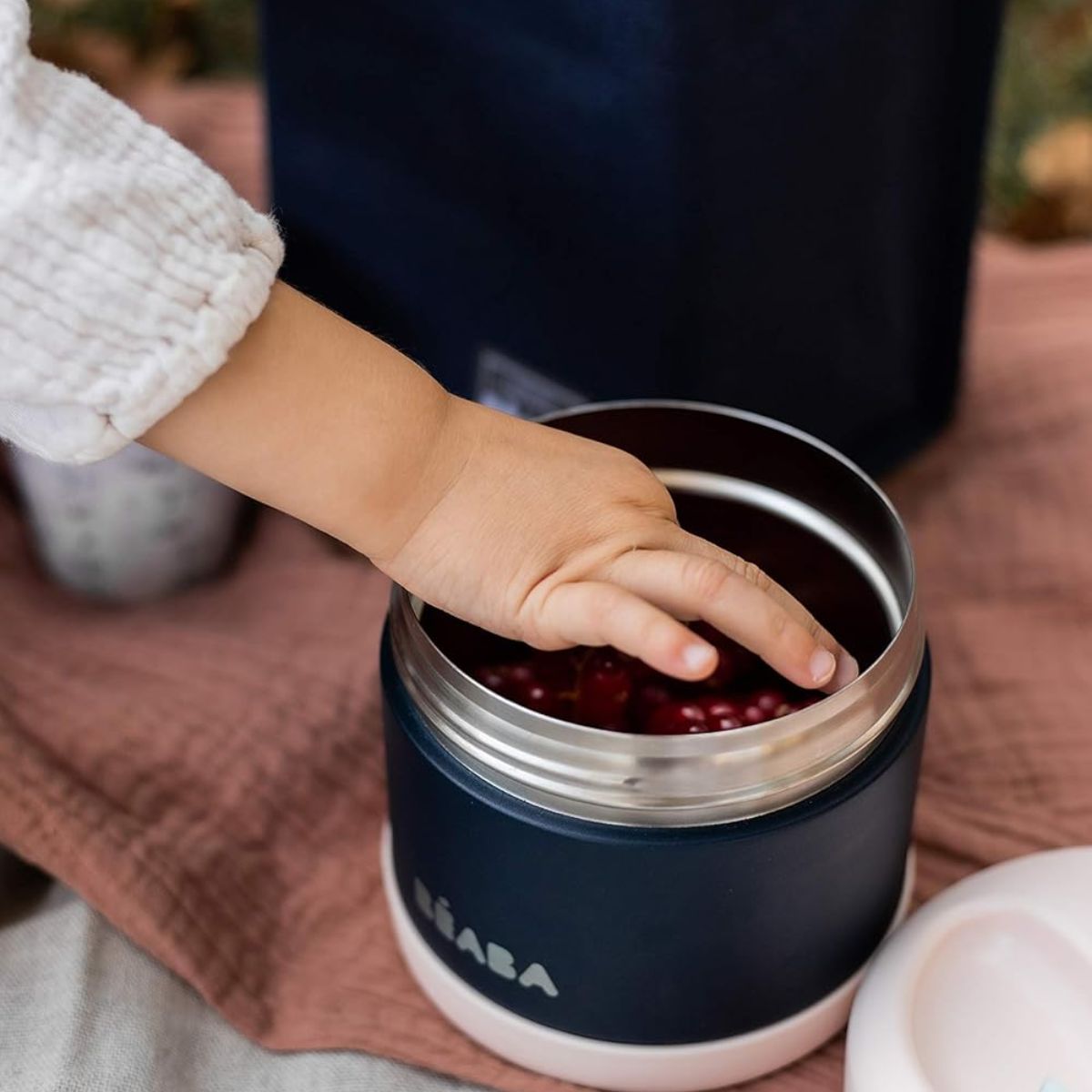 Beaba Stainless Steel 16 oz Jar - Midnight