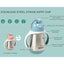 Beaba Stainless Steel Straw Sippy Cup - Oat