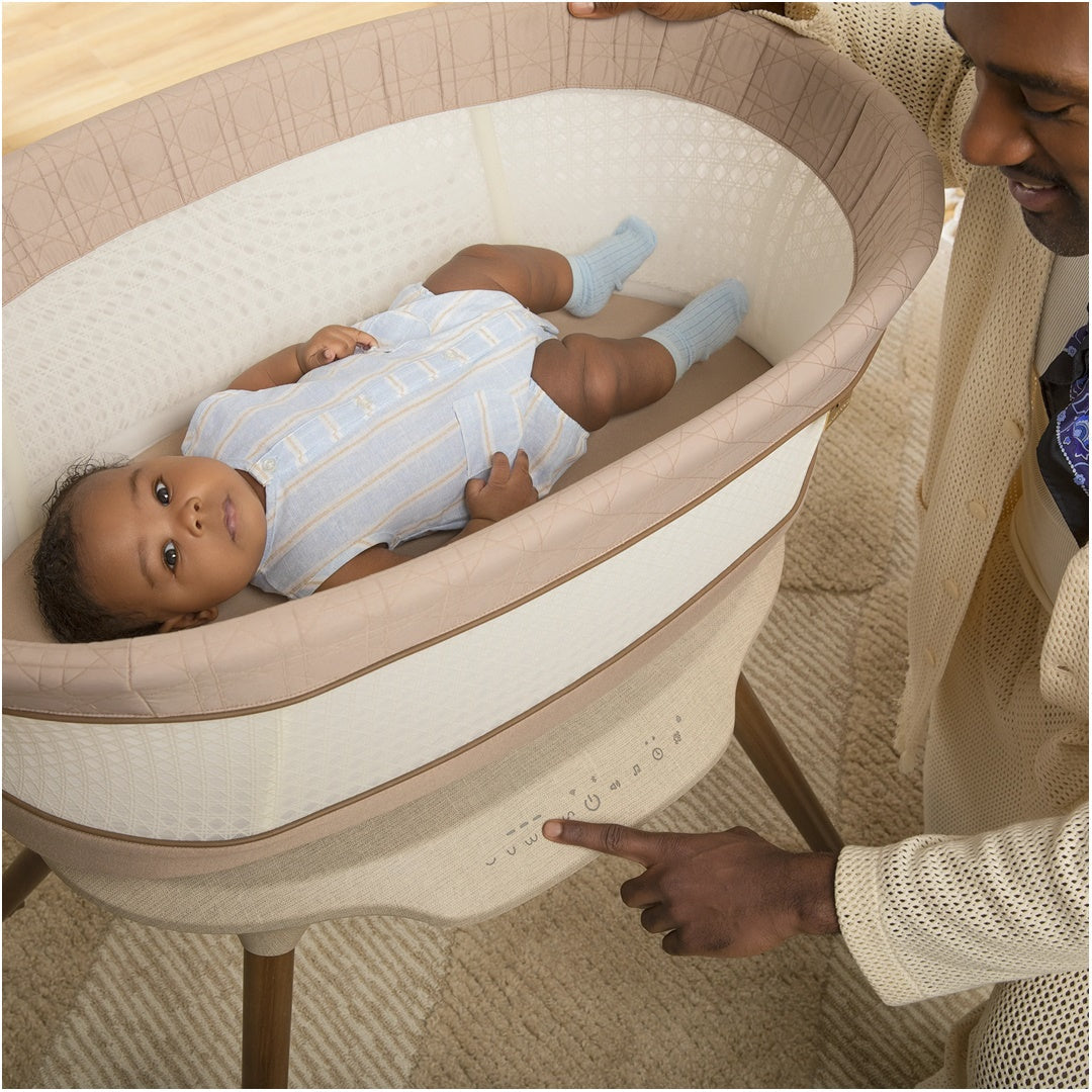 Maxi Cosi Smart Starling Bassinet - Natural Heritage - Premium Comfort and Modern Design