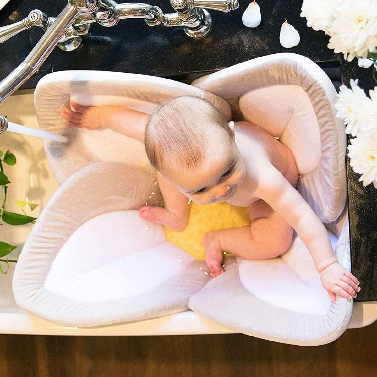 Blooming Bath Lotus Baby Bath - Gray/Light Yellow