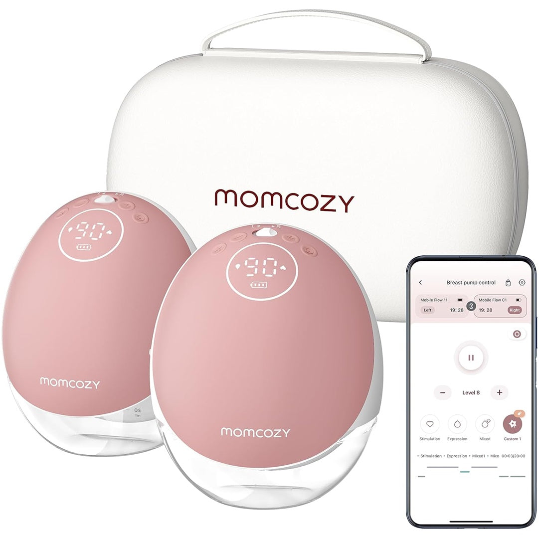 Momcozy - Double Breast Pump Hands Free Mobile Flow M9