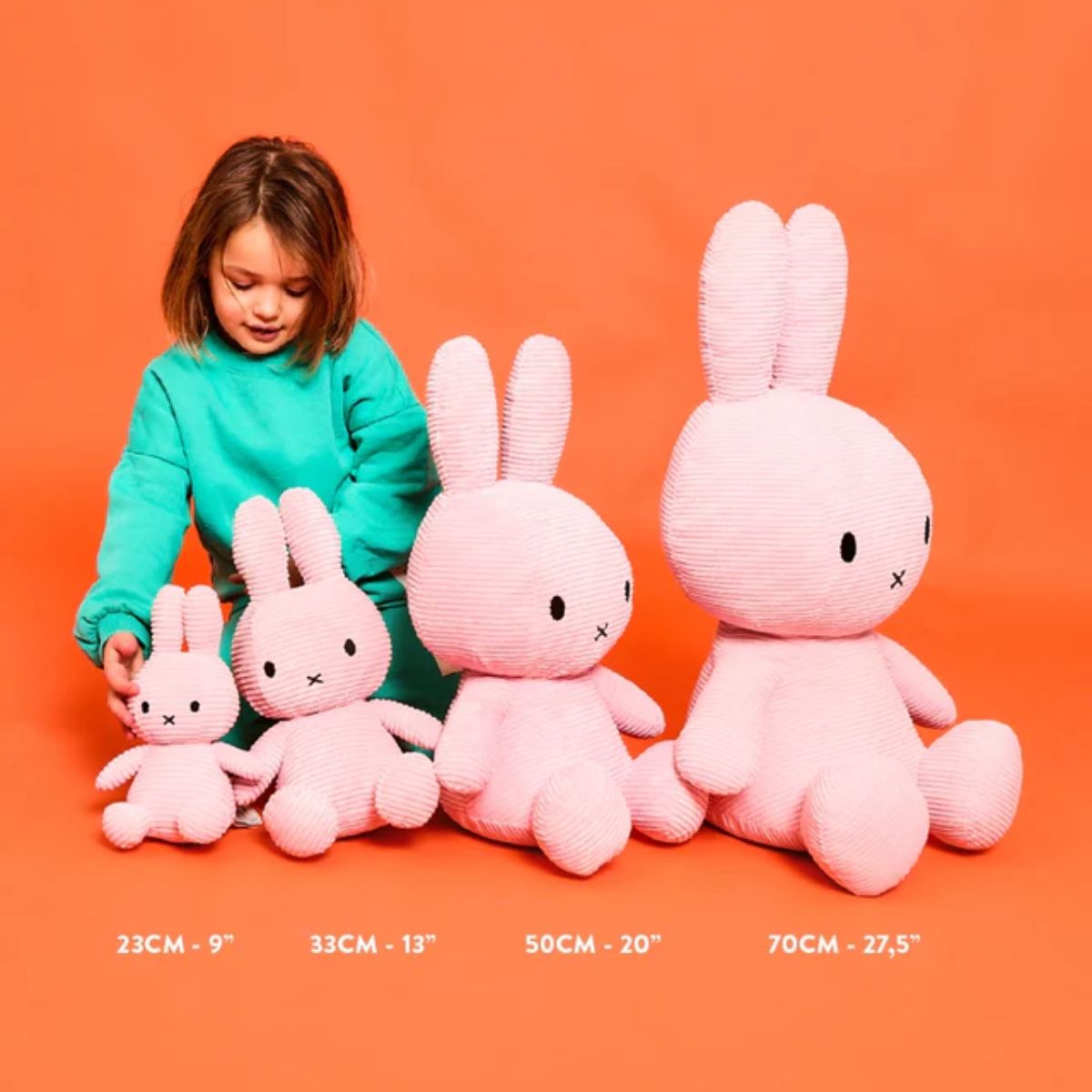 Bon Ton Toys Miffy ECO Corduroy Plush 9 inches - Offwhite on Luna Baby Store Miami