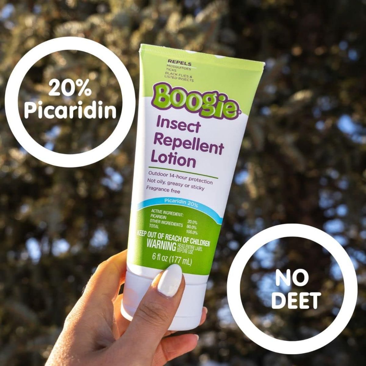 Boogie Insect Repellent Lotion with 20% Picaridin(Unscented) - 6.0 oz on Luna Baby Store Miami