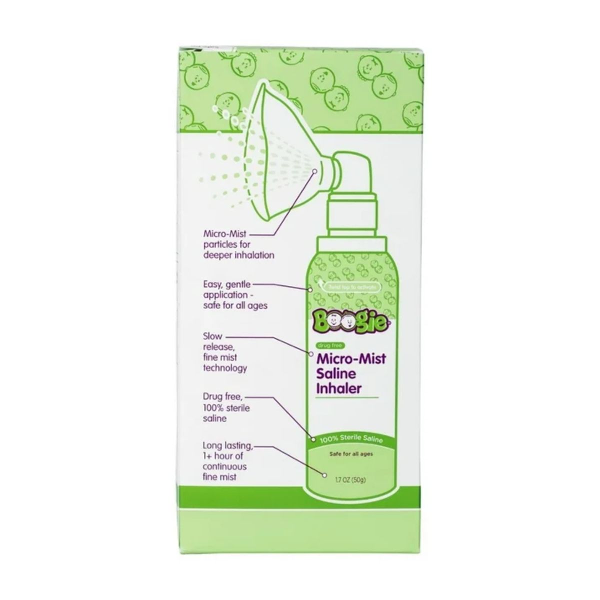 Boogie Micro-Mist Saline Inhaler - 1.7 oz on Luna Baby Store Miami