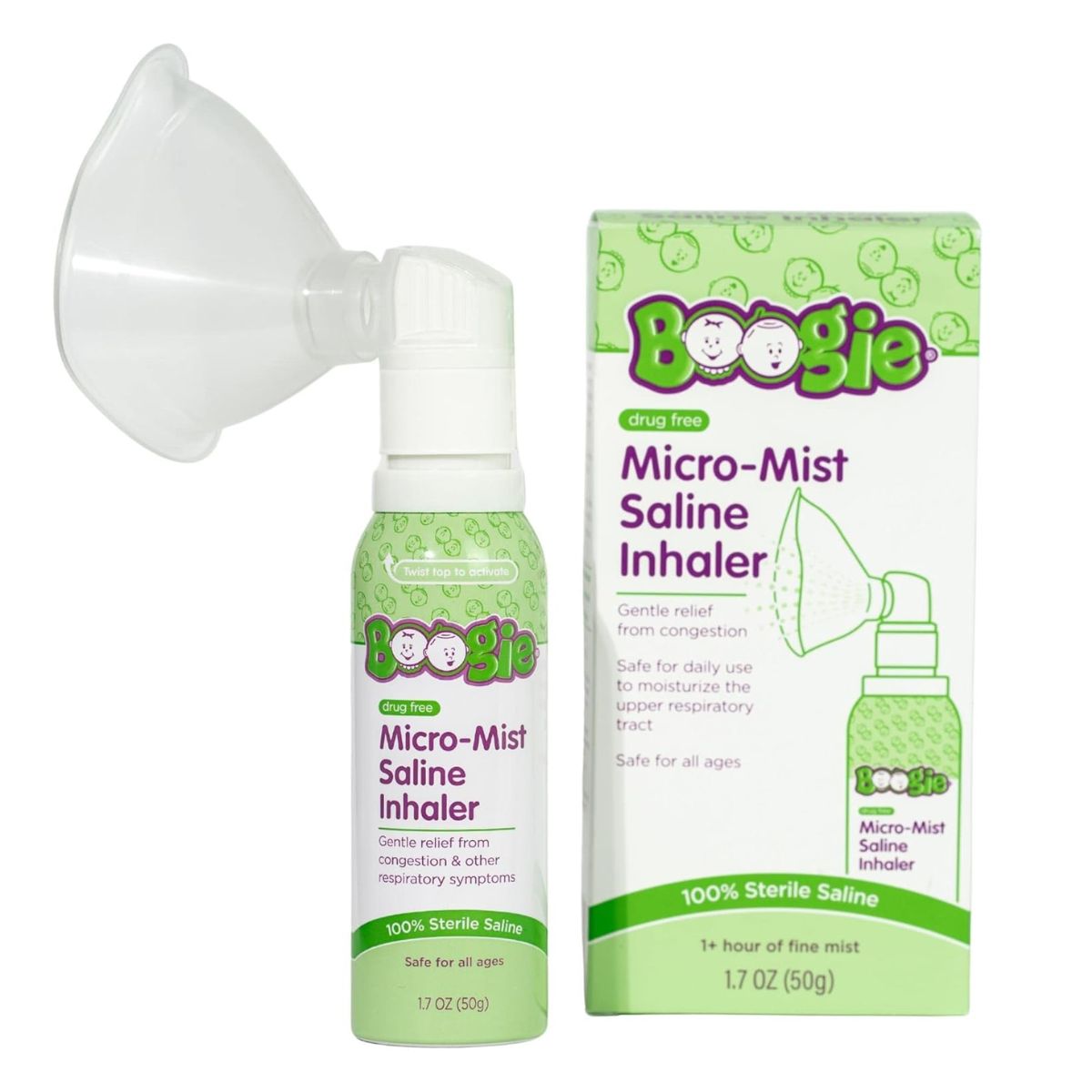 Boogie Micro-Mist Saline Inhaler - 1.7 oz